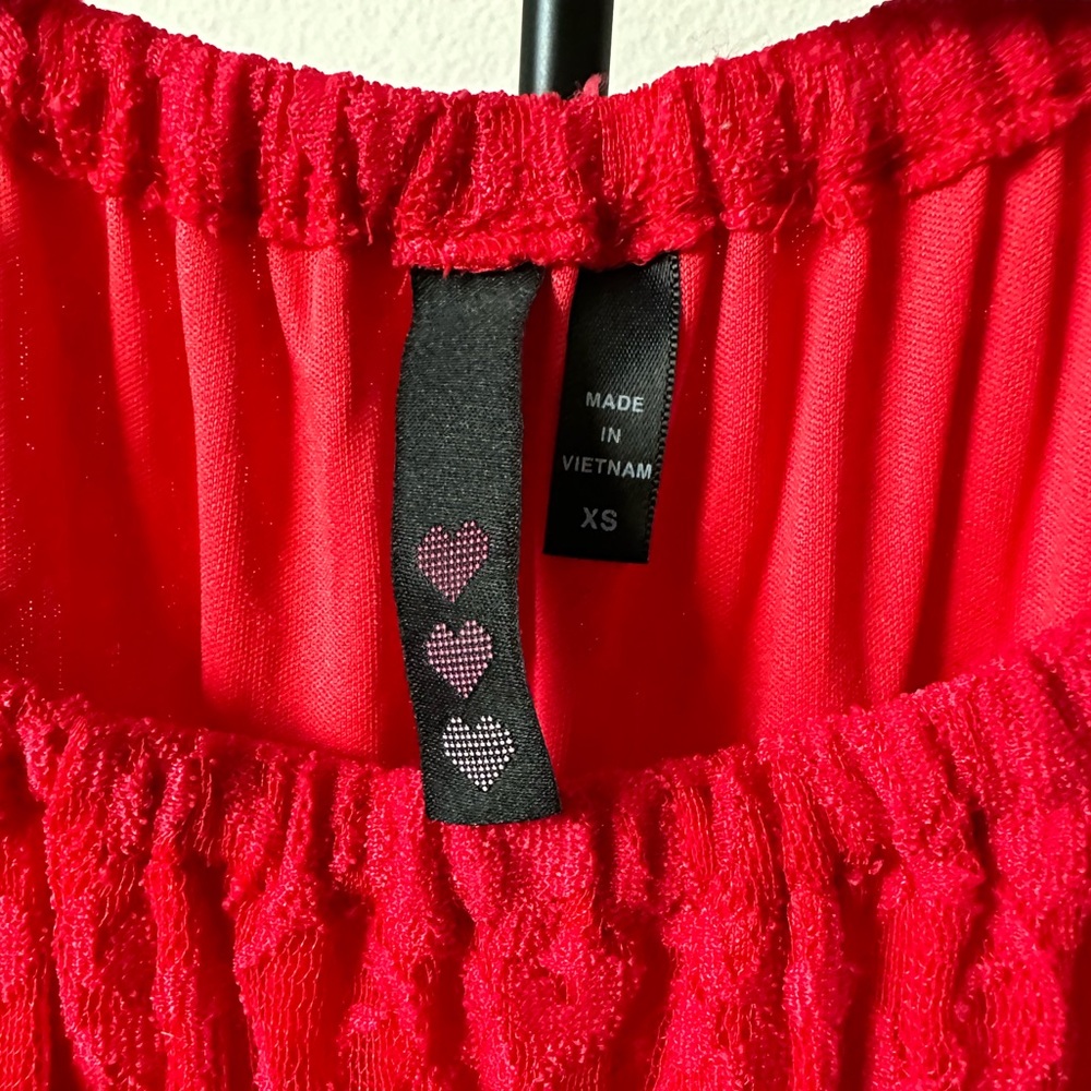 Red Western Lace Dress - Picture 5 of 7